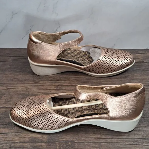 Revere Osaka Rose Laser Mary Jane Shoes w/Fitting Kit Accessories Womens 6 M