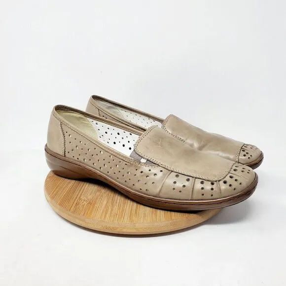 Rieker Shoes Womens 42 Dora Slip On Perforated Comfort Loafer