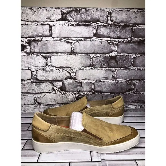 Roan By Bedstu Wils Brown Leather Textile SlipOn Casual Shoes Men Sz 12M US/45EU