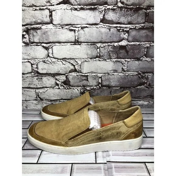 Roan By Bedstu Wils Brown Leather Textile SlipOn Casual Shoes Men Sz 12M US/45EU