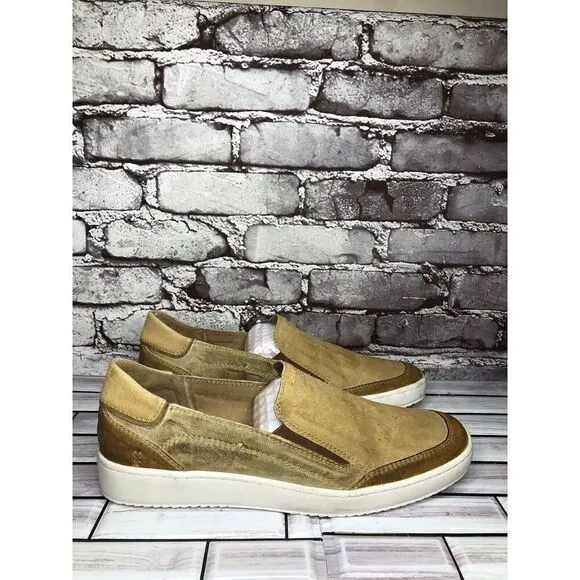 Roan By Bedstu Wils Brown Leather Textile SlipOn Casual Shoes Men Sz 12M US/45EU