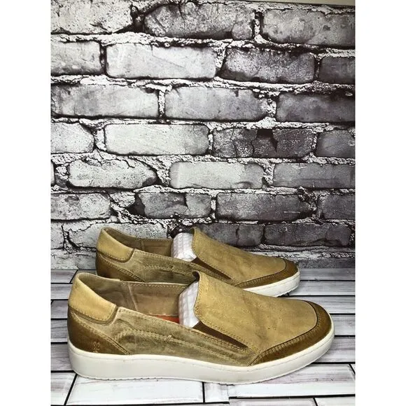 Roan By Bedstu Wils Brown Leather Textile SlipOn Casual Shoes Men Sz 12M US/45EU