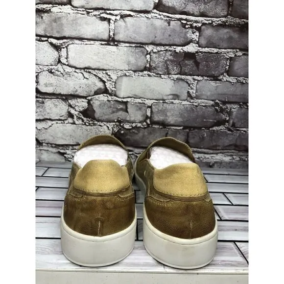 Roan By Bedstu Wils Brown Leather Textile SlipOn Casual Shoes Men Sz 12M US/45EU