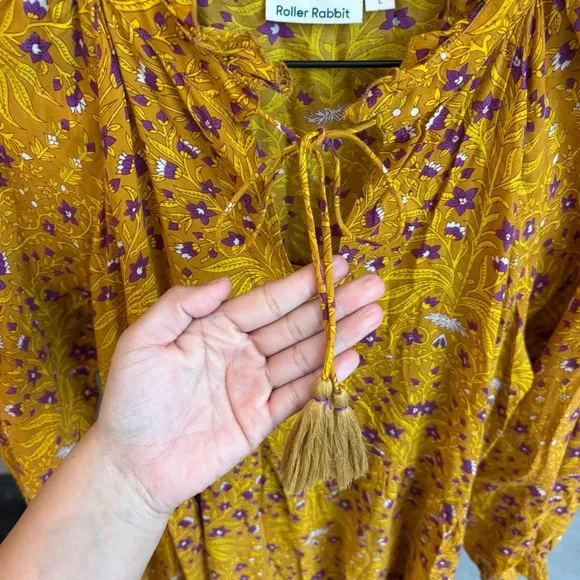 Roller Rabbit Rhone Cover-Up Mini Dress, Size L