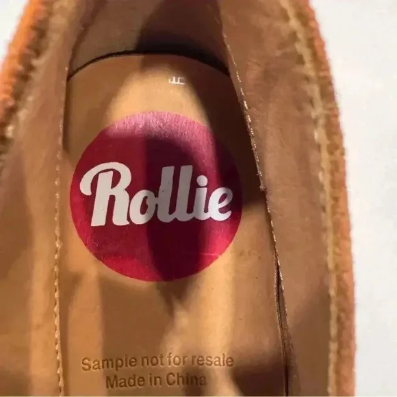 Rollie Women's Side Zip Casual Boots Suede Leather Camel Shoes Size US 6.5 EU 37