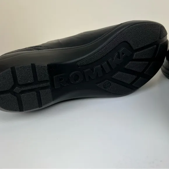 Romika | Academia Comfy Leather Mary Jane Cassie Shoes Black | 38