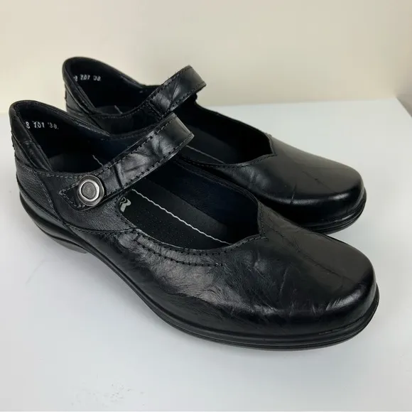 Romika | Academia Comfy Leather Mary Jane Cassie Shoes Black | 38