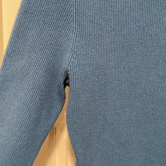 Ronny Kobo Collective Ribbed Button Front‎ Vianne Knit Dress Teal  XL