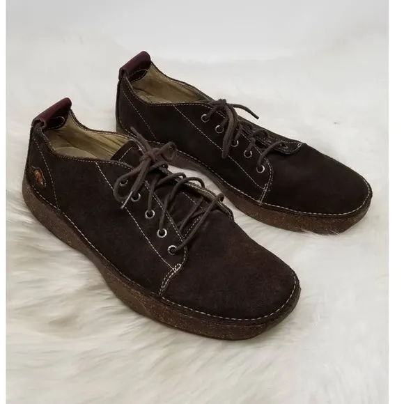 Roots Canadian Hayden Brown Suede Leather Sneakers Men's 9.5M