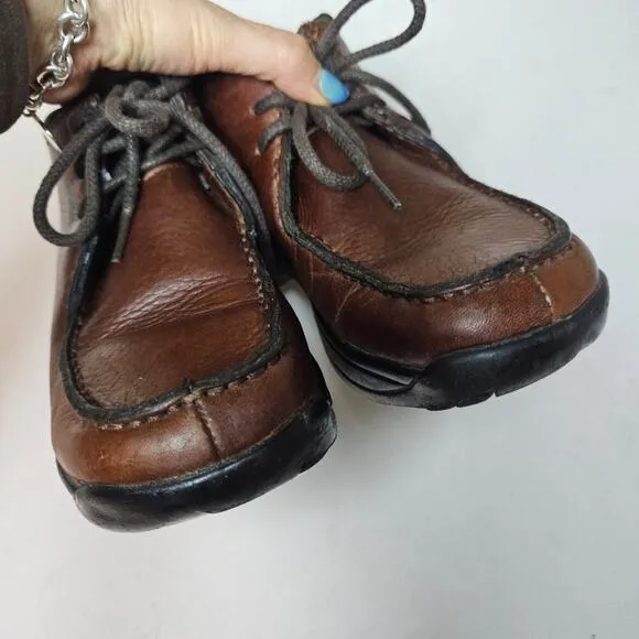Roper Brown Sz6 Lace Up Ankle leather boots. W's. Rubber Soles. RareToughSturdy