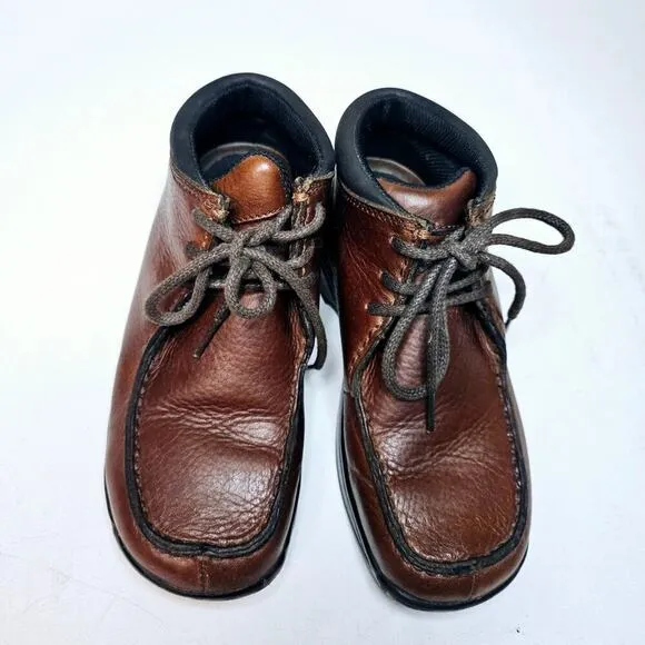 Roper Brown Sz6 Lace Up Ankle leather boots. W's. Rubber Soles. RareToughSturdy
