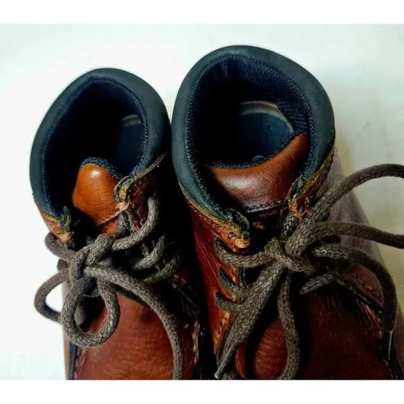 Roper Brown Sz6 Lace Up Ankle leather boots. W's. Rubber Soles. RareToughSturdy