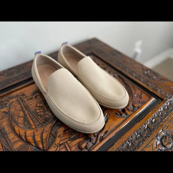 Rothy's Cream Loafers Sleek Slip-On Shoes