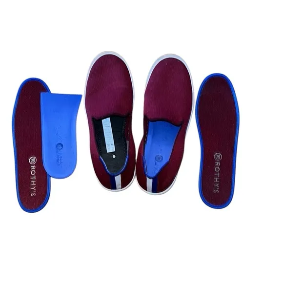 Rothy's Dark Red Slip-On Flats Size 9.5