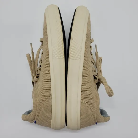 Rothy's RS02 Sneakers Tan Cream Wheat Casual Lace Up Low Top Mens Size 10