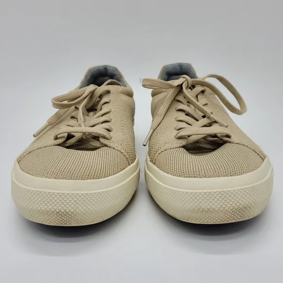 Rothy's RS02 Sneakers Tan Cream Wheat Casual Lace Up Low Top Mens Size 10