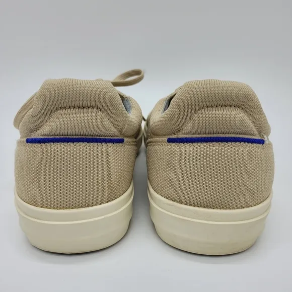 Rothy's RS02 Sneakers Tan Cream Wheat Casual Lace Up Low Top Mens Size 10