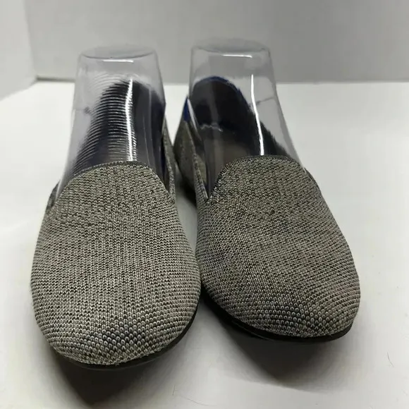 Rothy’s Taupe Heather Grey Blue Slip On Washable Loafers Shoes Size 8
