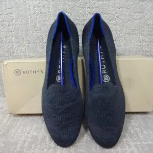 Rothys The Flat Navy Heather Round Toe Slip on Shoes Multiple Sizes