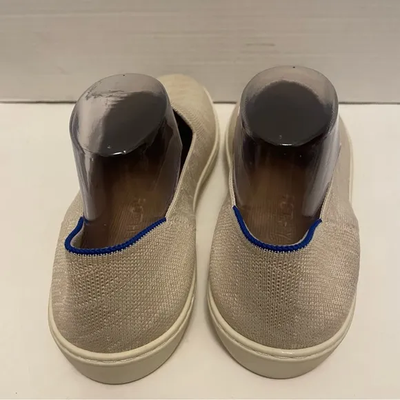 Rothy’s Woman’s Shoes Ivory Houndstooth Slip On Sneaker Size 11.5