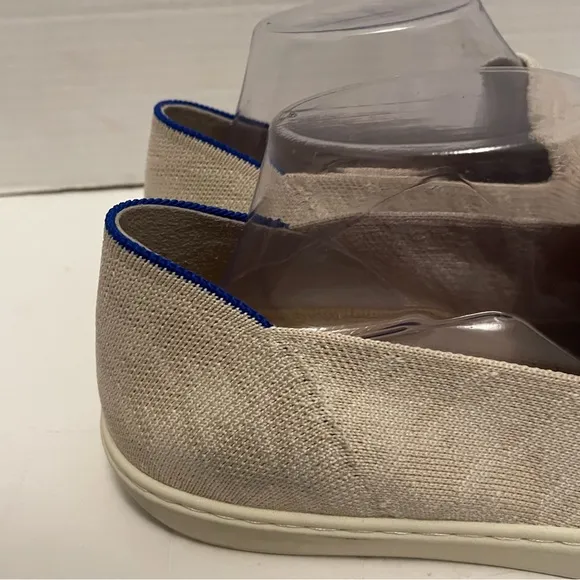 Rothy’s Woman’s Shoes Ivory Houndstooth Slip On Sneaker Size 11.5