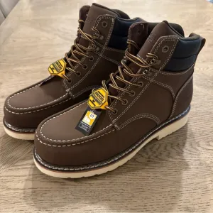 SAFA Mens SAFA 6in Comp Toe Crazy Horse Leather Work Boots 9.5W