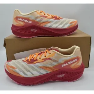 Salomon Womens Size 7.5 Aero Volt Peach Pink White Running Shoes Sneakers