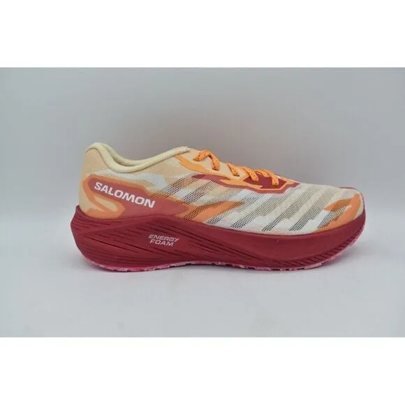 Salomon Womens Size 7.5 Aero Volt Peach Pink White Running Shoes Sneakers