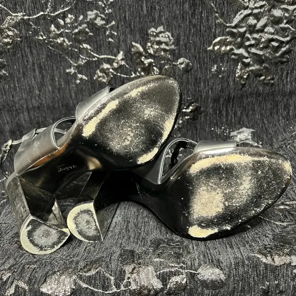 Salvatore Ferragamo ‘Galilea’ Black Sandals, Size 37- US 6.5
