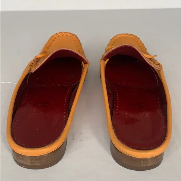 SALVATORE FERRAGAMO | Yellow Leather Mules Sz 7.5B