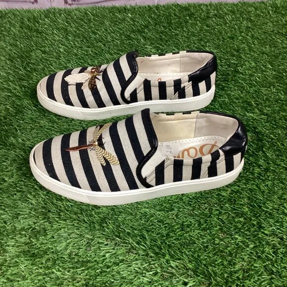 Sam Edelman Evelina Striped Bee/Dragonfly Shoes 10