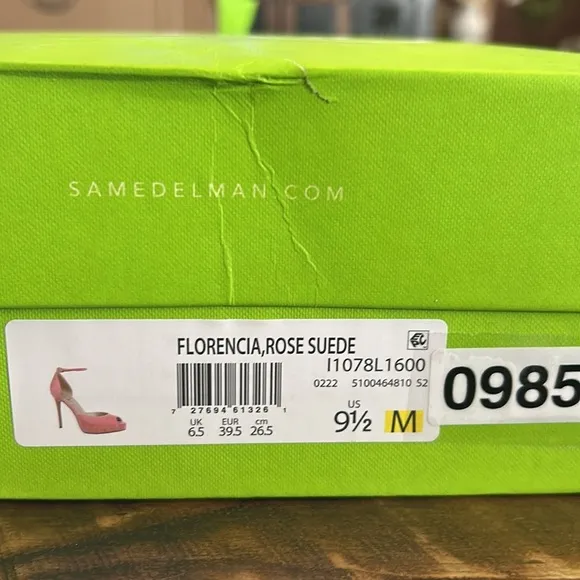 Sam Edelman Florencia Ankle Strap Stiletto Heels Size 9.5