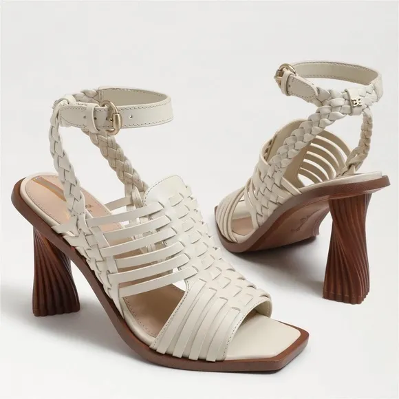 Sam Edelman Holland Heeled Sandals in Ivory
