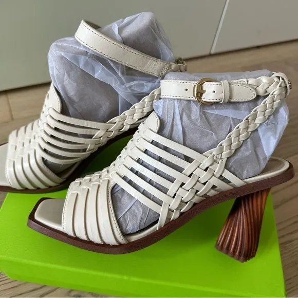 Sam Edelman Holland Heeled Sandals in Ivory