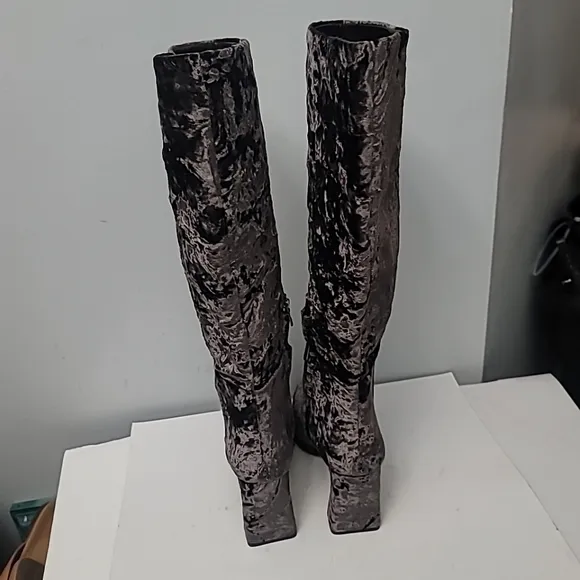 Sam Edelman Issabel Velvet Square Toe Tall Dress Boots