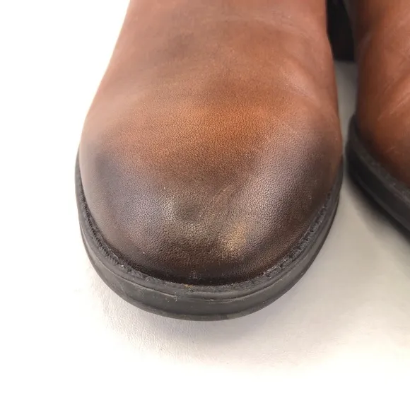 Sam Edelman Penny Brown Leather Tall Riding Boots 8 M