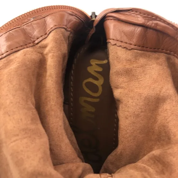 Sam Edelman Penny Brown Leather Tall Riding Boots 8 M