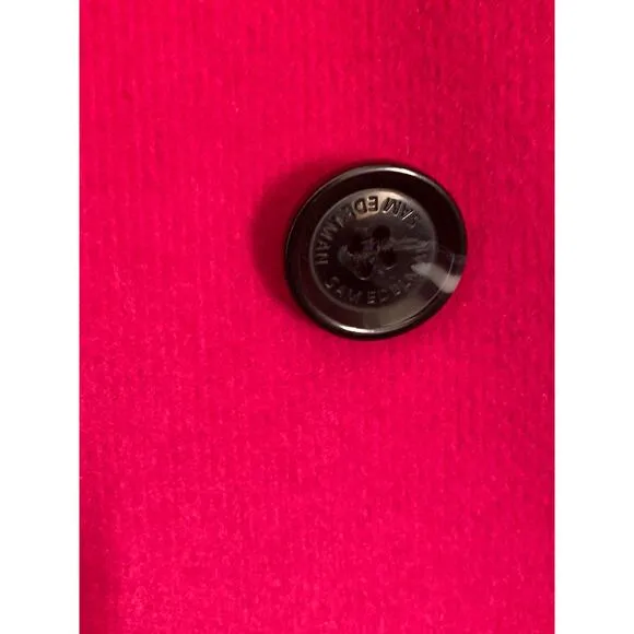 Sam Edelman Pink Wool Blend Double Breasted Coat ~ Bright! ~ Sz Med $220