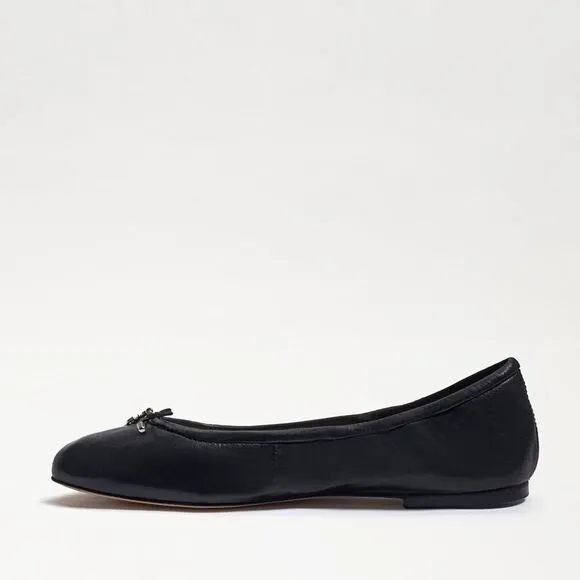 Sam Edelman Felicia Ballet Flat Girls Size 13 Black Leather Slip on Shoes ZPO673