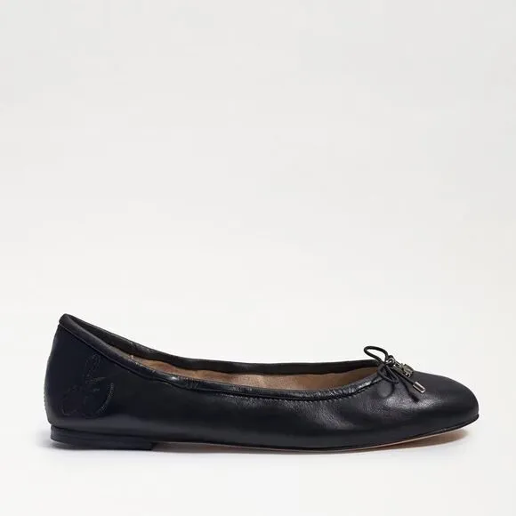 Sam Edelman Felicia Ballet Flat Girls Size 13 Black Leather Slip on Shoes ZPO673
