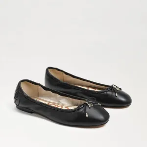 Sam Edelman Felicia Ballet Flat Girls Size 13 Black Leather Slip on Shoes ZPO673