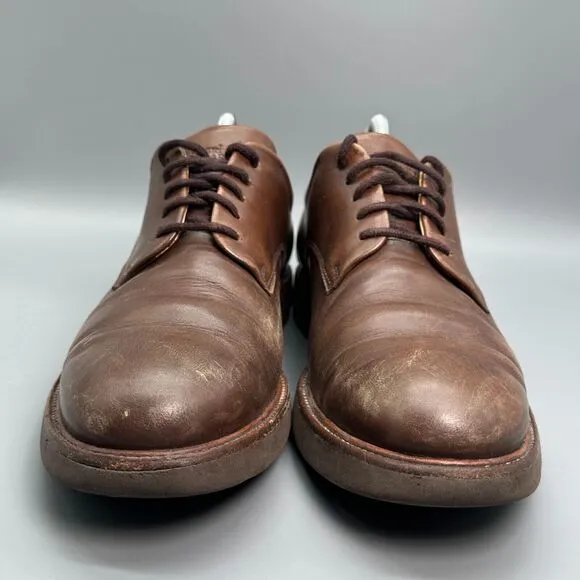 Samuel Hubbard Founders Men's 9 Brown Dress Shoes Lace-Up Low Top Oxford Casual