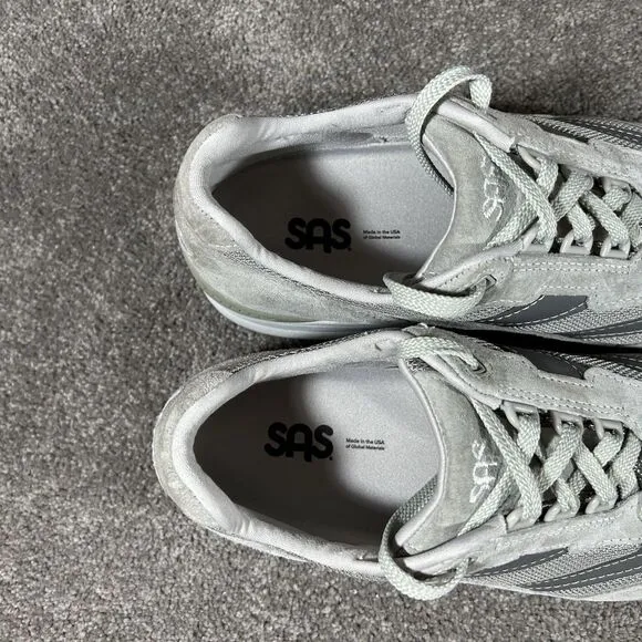 SAS Journey Mesh Gray Tripad Comfort Round Toe Lace Up Walking Shoes Men’s 11 M