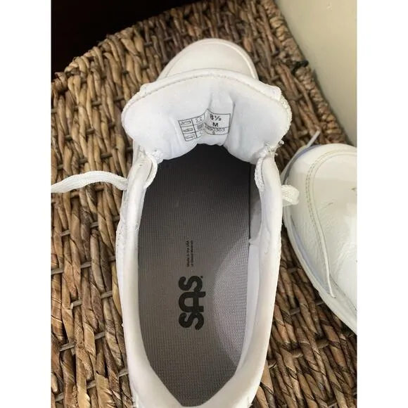 SAS White Tour Walking Shoes w/Tripad Comfort- US 8.5 M Luxury Sneakers Preppy