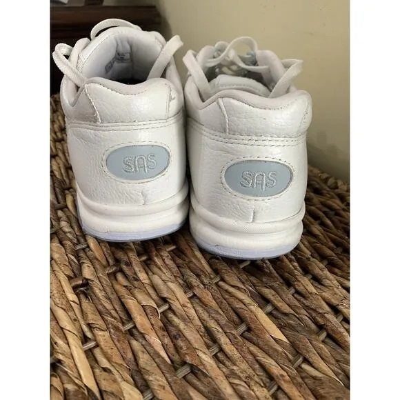 SAS White Tour Walking Shoes w/Tripad Comfort- US 8.5 M Luxury Sneakers Preppy