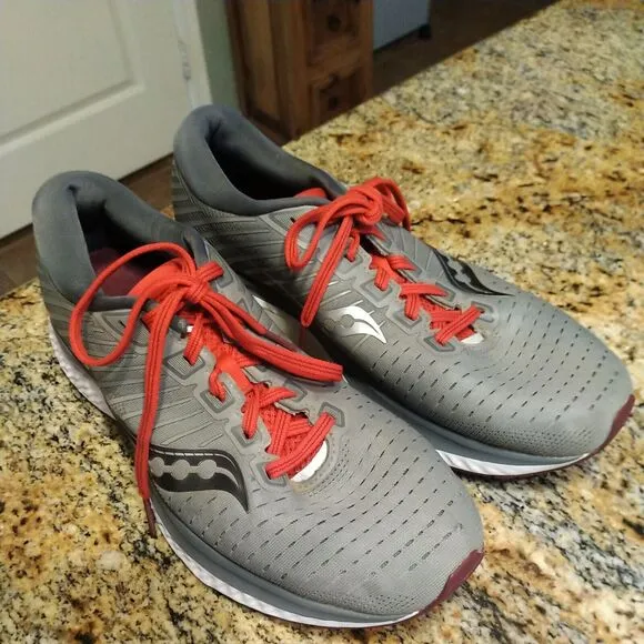 Saucony Mens Guide 13 S20548-30 Gray Running Shoes Sneakers Size 9