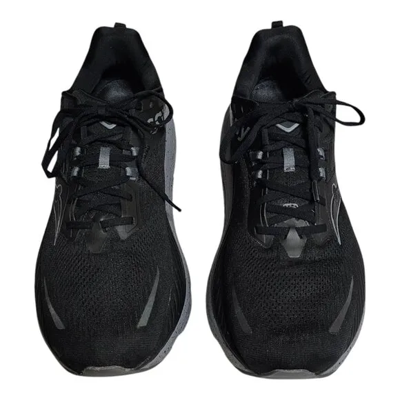 Saucony Mens Hurricane 24 Running Shoes Size 13 Sneakers Black &amp; Gray S20933-101