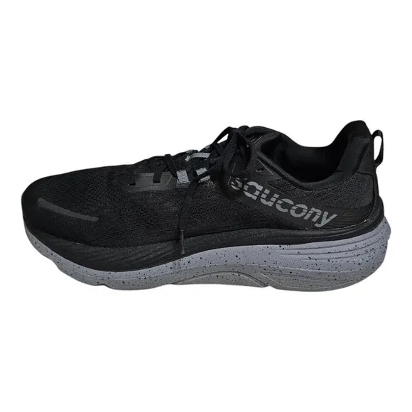 Saucony Mens Hurricane 24 Running Shoes Size 13 Sneakers Black &amp; Gray S20933-101