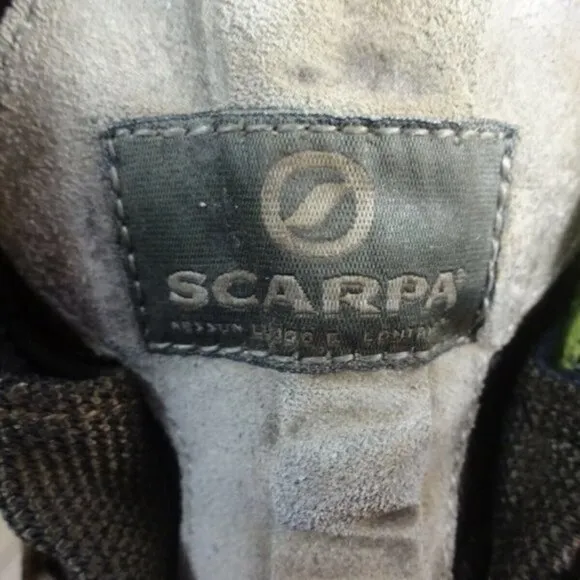 𝅺scarpa Gore-Tex Womens Size 8.5 Brown Waterproof Vibram Hiking Boots