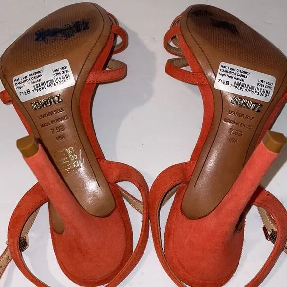 Schutz Camurca Cabra High Heels Sandals